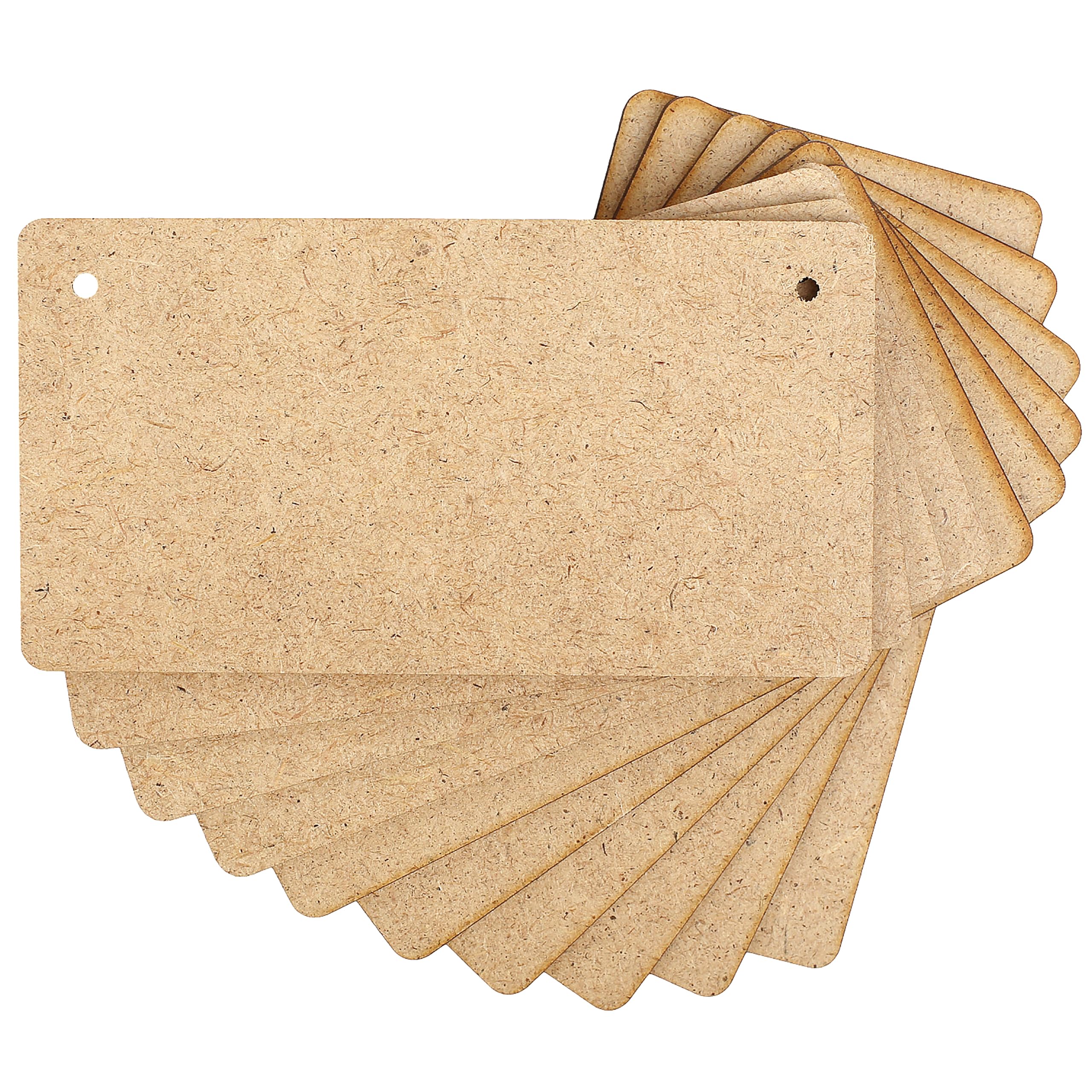 Creative Deco Plaque MDF rectangulaire 15x8 cm lot 10 à peindre