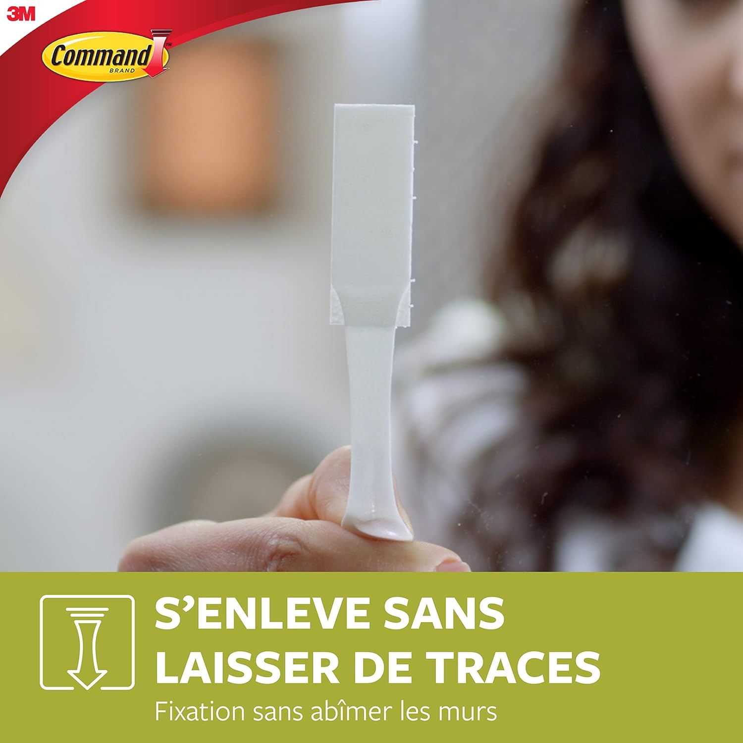 Command Languettes Tableaux Petit Blanc 8x2 Sans Perçage