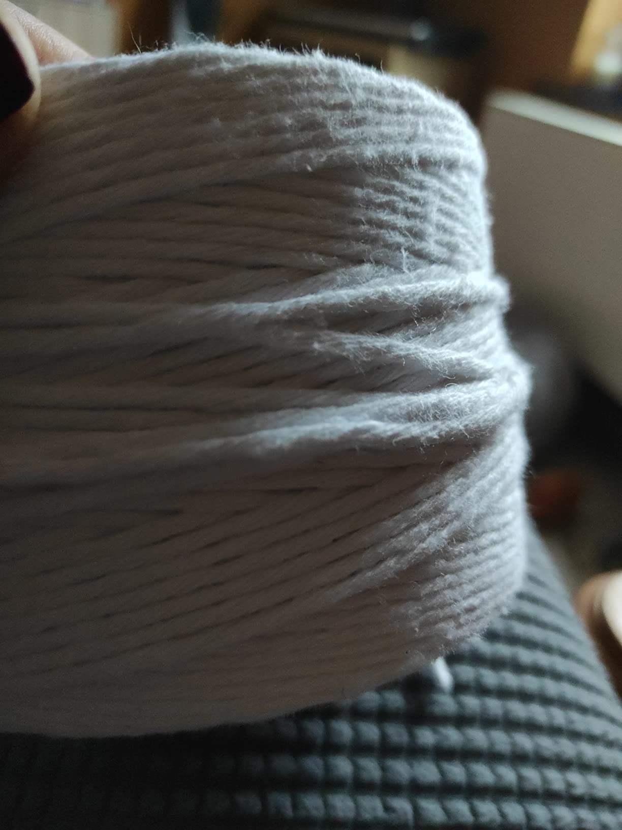 Creative Deco Corde coton blanc 3 mm bobine 300 m