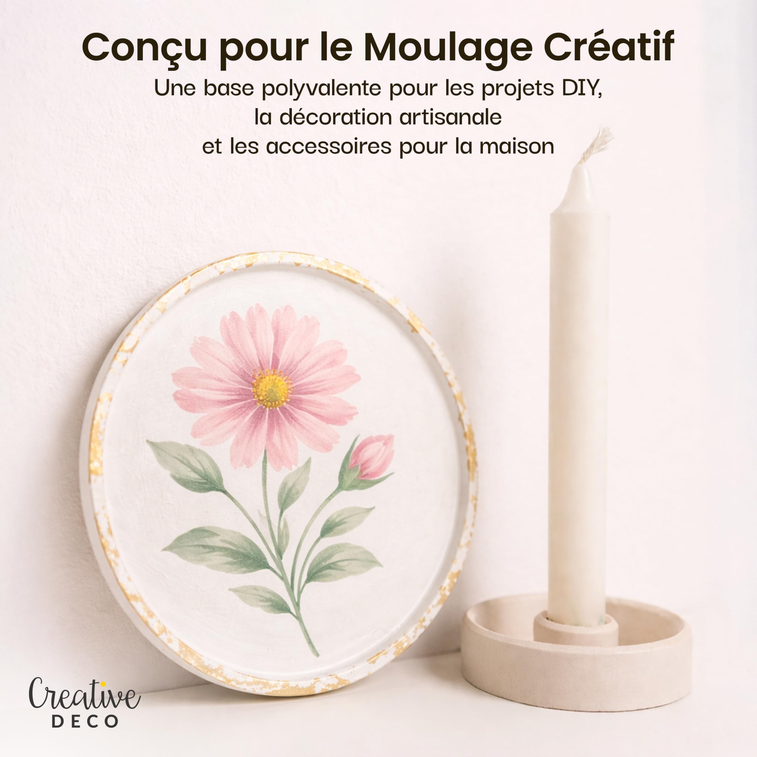 Creative Deco Modelling plâtre ivoire 5 kg moulage céramique