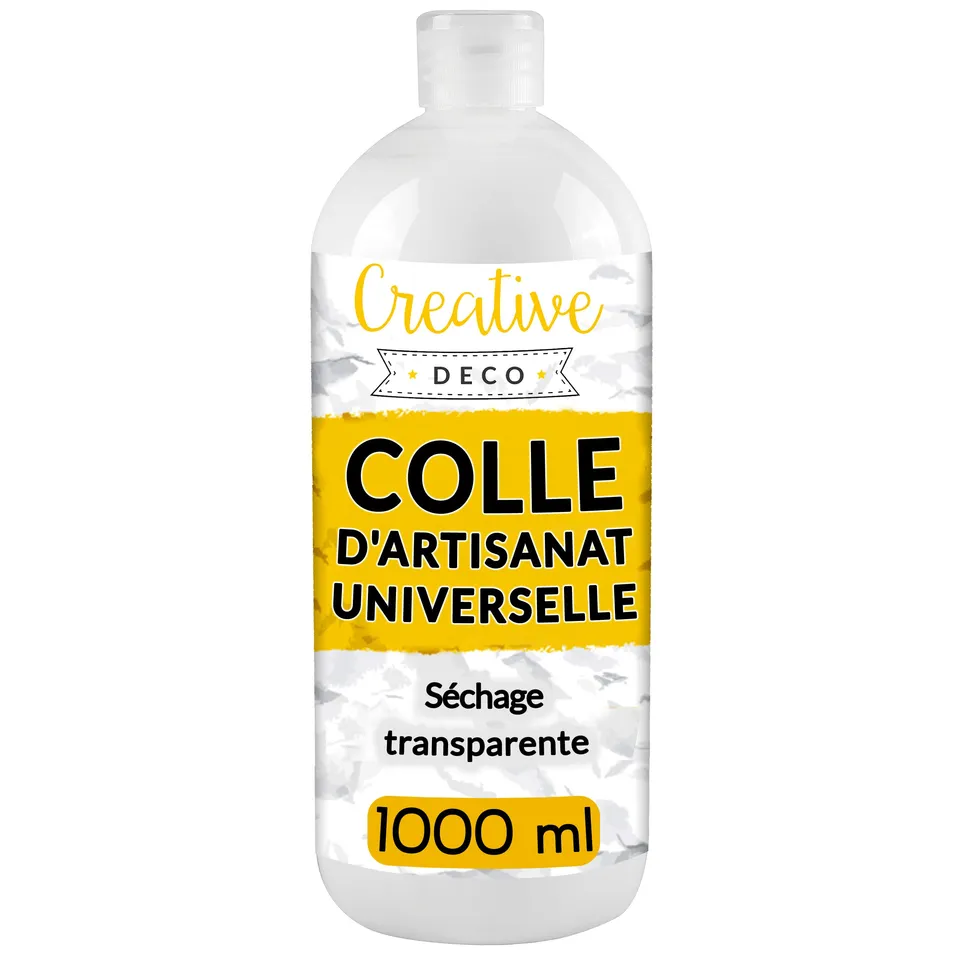 Creative Deco Glues colle blanche PVA 1 L universelle