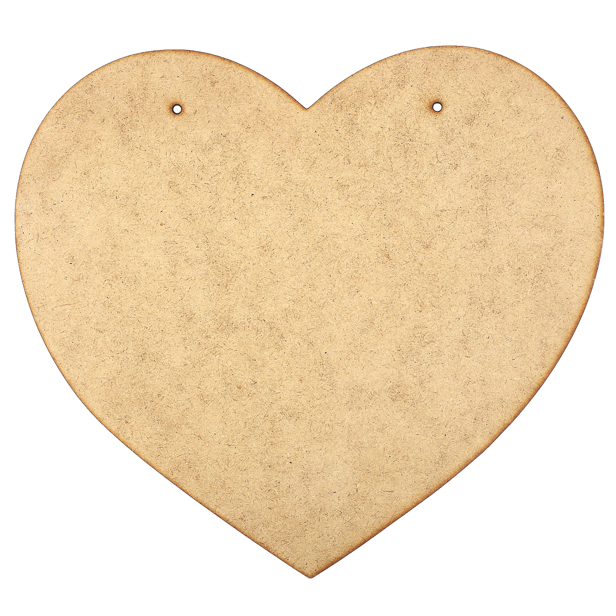 Creative Deco Plaques Cœur MDF 15x13 cm Lot de 4 à Peindre