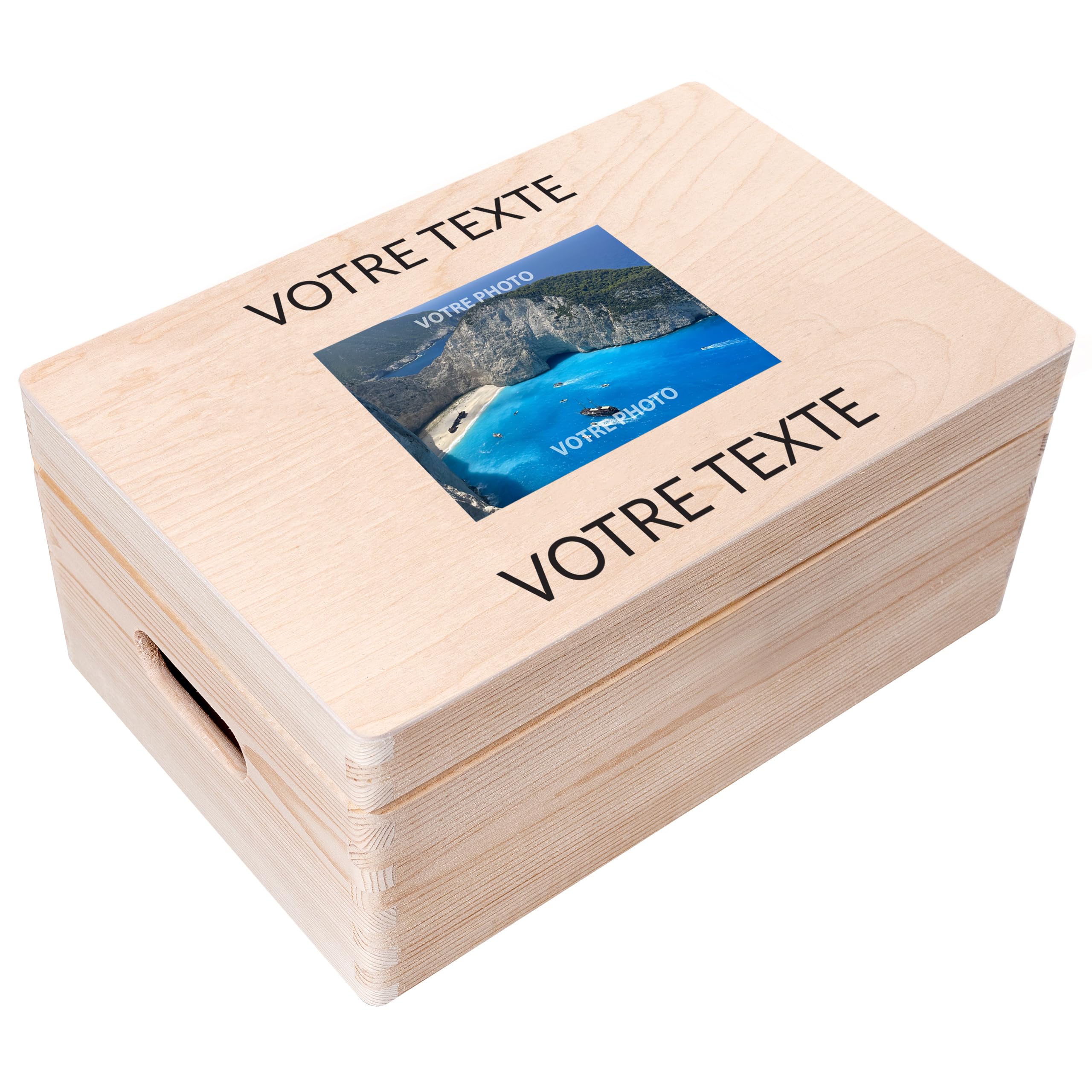 Creative Deco Boîte en bois future maman 30x20x14 grossesse
